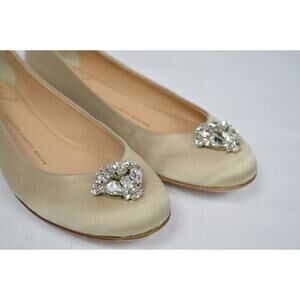 Giuseppe Zanotti Shoes ballet flats crystals clusters champagne beige 36 6